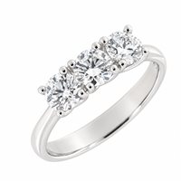 Anello Fanton Gioielli Donna TRILOGY in Oro bianco Diamante ANOR-195-52